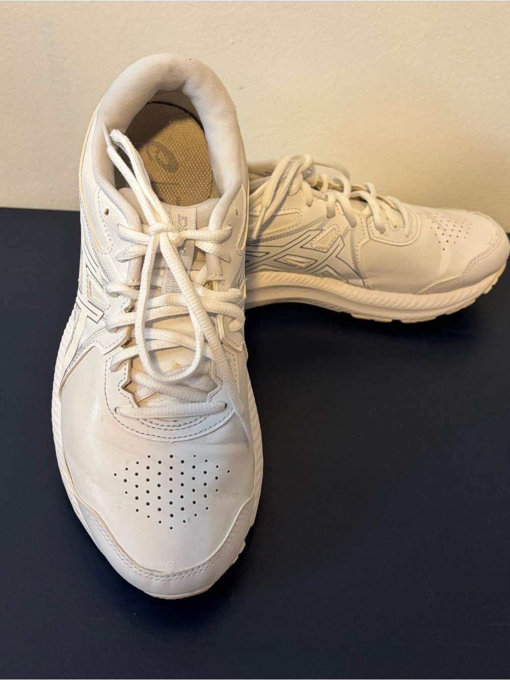 Asics White Low-Top Athletic Sneakers